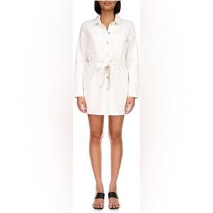 Sanctuary The Utility Denim Shirtdress White Women’s size 1X